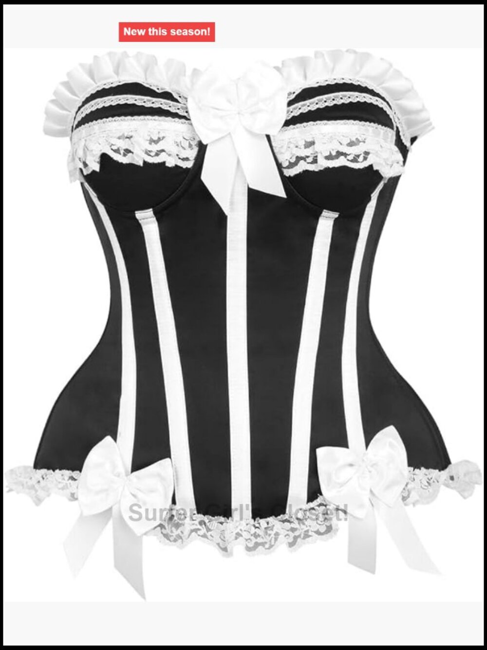 Striped Corset Tops for Women, Boned Cincher, Zip and Lacing, Plus Size